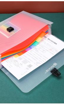 Großhandel B2B Regenbogen Mehrfach Sortiermappen Tasche